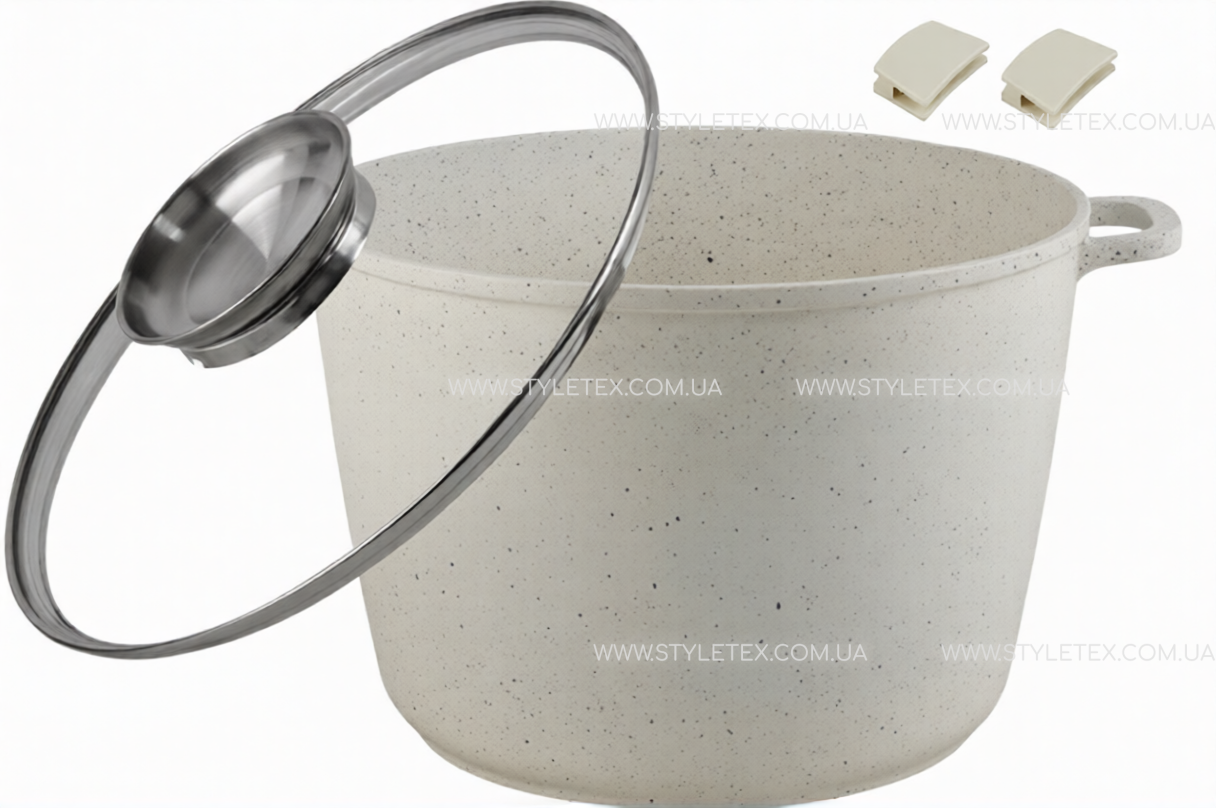 Каструля з кришкою із мармуровим покриттям Edenberg EB-3961