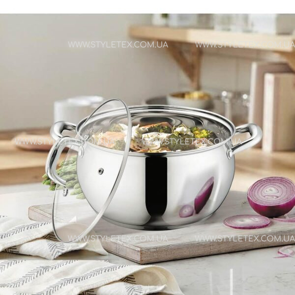 2b370606-ee09-44b0-8b58-915020386bd1 Каструля з кришкою 5.8 л Maestro MR-3515-24