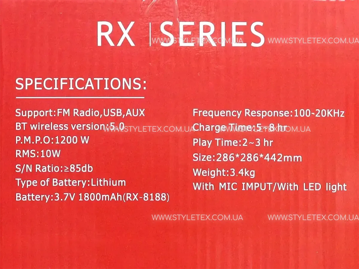 Колонка музична портативна Bluetooth RX-8188