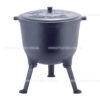 Казан чавунний з кришкою на ніжках 10 л Kamille KM-4802