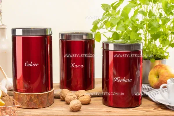 54232836116062 Набір банок для зберігання сипучих продуктів Edenberg EB-143