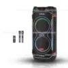Акустична переносна колонка ZXX-5515 80Вт 2x8" 74х34х30см USB/TF/REC/LED/EQ/FM/BT/MIC/ДК