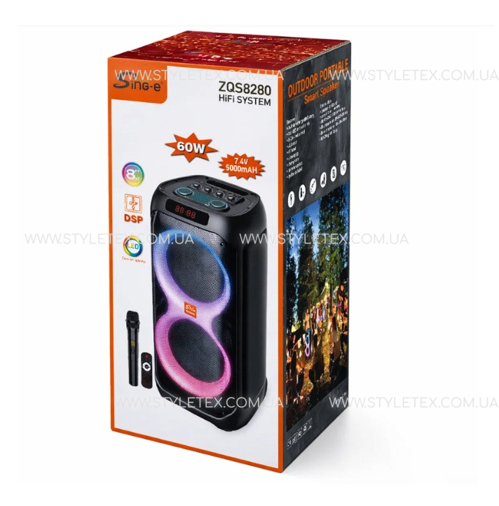 Колонка музична портативна Bluetooth ZQS8280