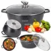 Каструля з кришкою із мармуровим покриттям Kamille KM-4480