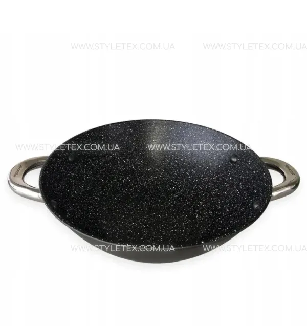Котел ВОК чавунний з антипригарним мармуровим покриттям Kamille KM-4815MR