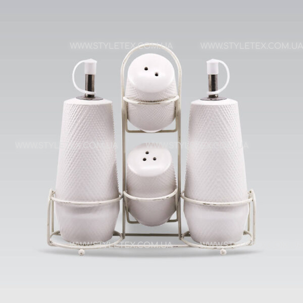 MR-20002-04S-a Набір ємностей для спецій "White" Maestro MR-20002-04S
