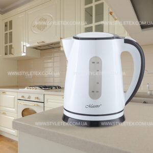 Classic cream colored kitchen closeup Електрочайник 1.8 л Maestro MR-058