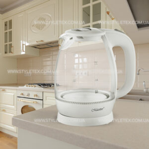 Classic cream colored kitchen closeup Електрочайник 1.7 л Maestro MR-063