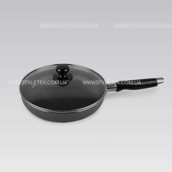Сковорода з кришкою 18 см, 22 см, 24 см, 26 см, 28 см Maestro MR-1200-18