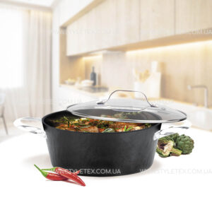 Каструля з антипригарним покриттям із кришкою Maestro MR-4420