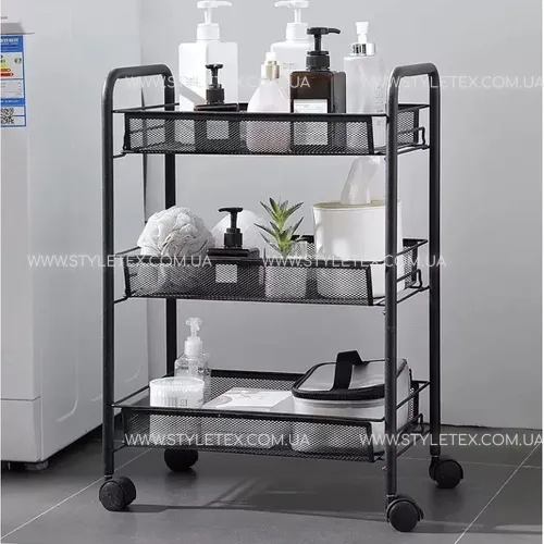 pol_pl_regal-mobilny-na-kolkach-wozek-kuchenny-3-polki-czarny-szafka-polka-kuchni-ruhhy-11393_3 Етажерка на колесах 64207