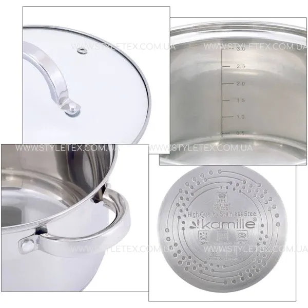 shopping (1) Набір каструль 6 предметів Kamille KM-5628S