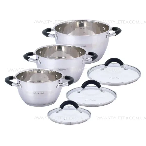shopping (1) Набір каструль 6 предметів Kamille KM-5754