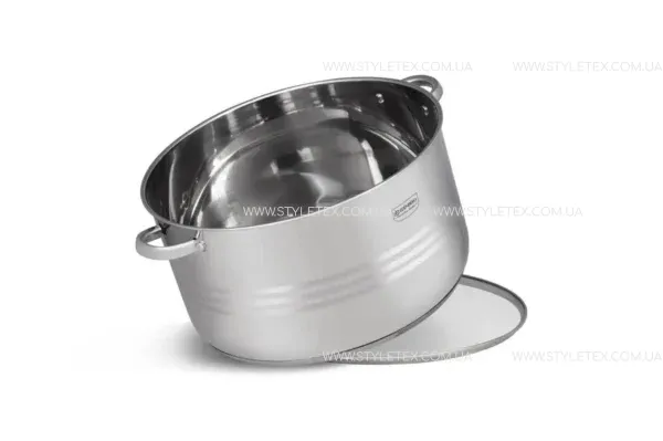 shopping (1) Велика каструля з нержавіючої сталі з кришкою Edenberg EB-3024