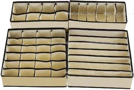 Набір коробок-органайзерів 4 шт Stenson R89336