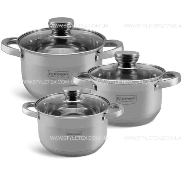 shopping (16) Набір посуду з нержавіючої сталі Edenberg EB-4031