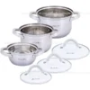 shopping (2) Набір каструль 6 предметів Kamille KM-5628S