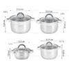 shopping (2) Набір каструль 8 предметів Kamille KM-5637S