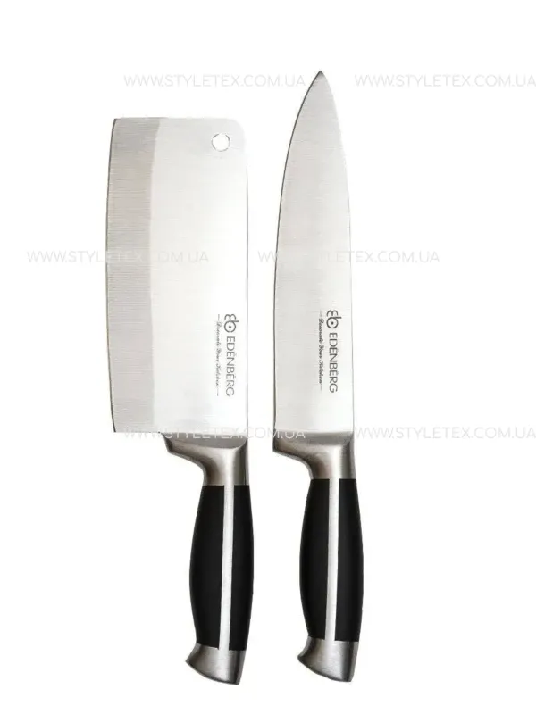 shopping (3) Набір кухонних ножів на підставці Edenberg EB-3612