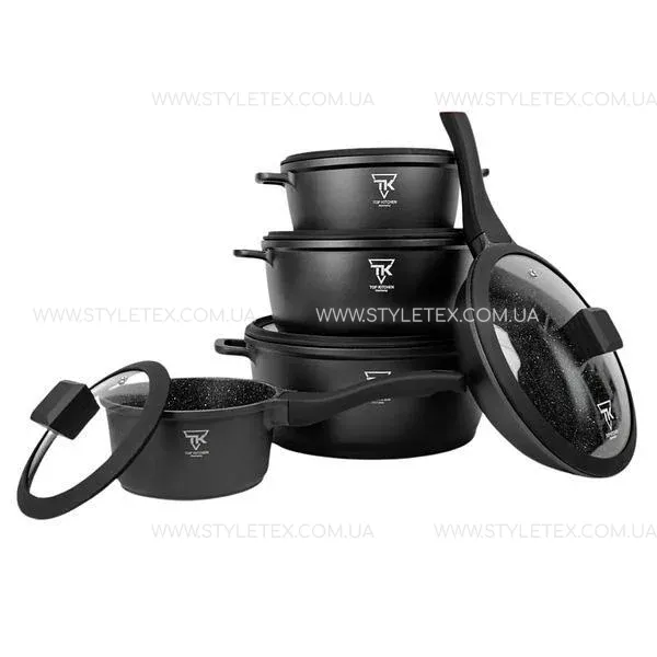 shopping (4) Набір каструль із гранітним антипригарним покриттям Top Kitchen ТК-00050