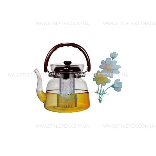 zavarnik-600ml-sklyanij-z-filtrom-eb-19091 Чайник заварювальний 850 мл Edenberg EB-19092
